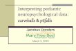 Interpreting pediatric neuropsychological data: curveballs 