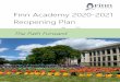 Finn Academy 2020-2021 Reopening Plan