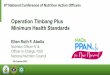 Operation Timbang Plus Minimum Health Standards