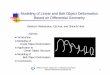 Modeling of Linear and Belt Object Deformation Based on 