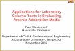 Applications for Laboratory Column Tests in Evaluating 
