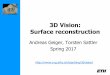 3D Vision: Surface reconstruction - CVG @ ETHZ