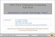 CNT 4714: Enterprise Computing Fall 2010