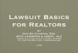 Lawsuit Basics for Realtors - intolaw.com