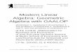 Modern Linear Algebra: Geometric Algebra with GAALOP 