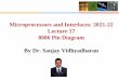 Microprocessors and Interfaces: 2021-22 Lecture 17 8086 