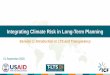 Integrating Climate Risk in Long-Term Planning