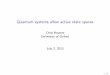 Quantum systems allow active state spaces - Quantum information