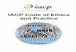 IACP Code of Ethics and Practice