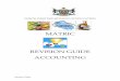 MATRIC REVISION GUIDE ACCOUNTING