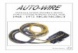 INSTALLATION INSTRUCTIONS FOR CUSTOM ... - ADVANCE AUTO WIRE