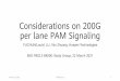 Considerations on 200G per lane PAM Signaling