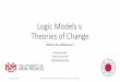 Logic Models v. Theories of Change