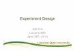 Experiment Design - Colorado State University