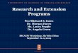 Research and Extension Programs