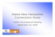 Maine-New Hampshire Connections Study