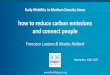 how to reduce carbon emissions and connect people