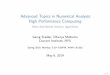 Advanced Topics in Numerical Analysis: High Performance 