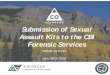 Submission of Sexual Assault Kits to the CBI new draft