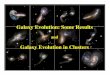 Galaxy Evolution: Some Results