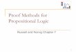 Proof Methods for Propositional Logic
