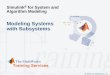 Modeling Systems with Subsystems - Technion