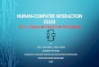 Human-Computer interaction CS255