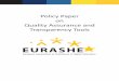 Policy Paper on Quality Assurance and Transparency Tools