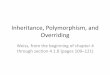 Inheritance, Polymorphism, and Overriding