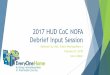 2016 HUD CoC NOFA Process Debrief Session