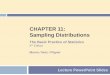CHAPTER 11: Sampling Distributions