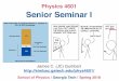Physics 4601 Senior Seminar I - simbac.gatech.edu