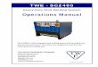 Operations Manual TWE - SC2400 - Red-D-Arc