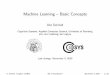 Machine Learning Basic Concepts