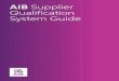 AIB Supplier Qualification System Guide