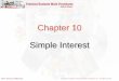 Chapter 10 Simple Interest - fullcoll.edu