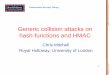 Generic collision attacks on hash-functions and HMAC