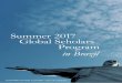 Summer 2017 Global Scholars Program