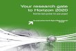 Your research gate to Horizon 2020