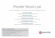 Pionite Stock List - Panolam Surface Systems