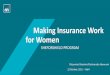 Making Insurance Work for Women