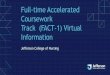 Full-time Accelerated Coursework Track (FACT-1) Virtual 