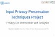 Input Privacy-Preservation Techniques Project