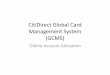 CitiDirect Global Card Management System (GCMS)