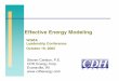 Effective Energy Modeling