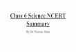 Class 6 Science NCERT Summary