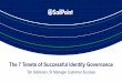 The 7 Tenets of Successful Identity Governance