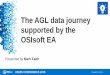 The AGL data journey supported by the OSIsoft EA