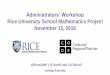 Rice University School Mathematics Project November 15, 2016