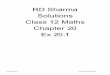 RD Sharma Solutions Class 12 Maths Chapter 20 Ex 2